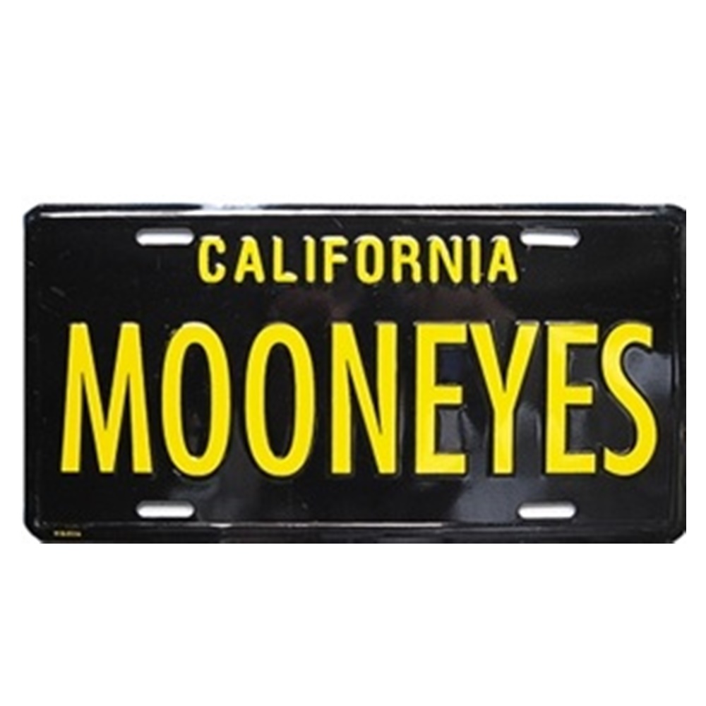 Placa Decorativa Mooneyes Moon California Preto