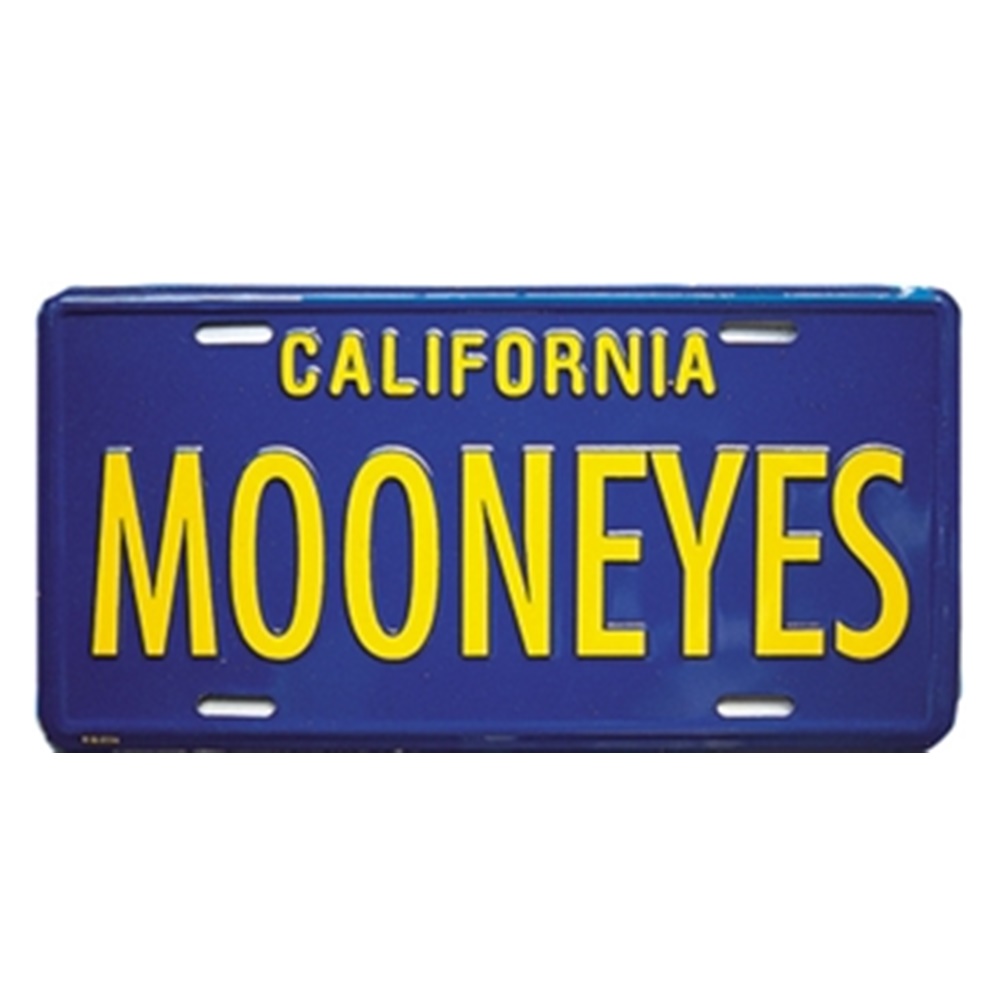 Placa Decorativa Mooneyes Moon California Azul